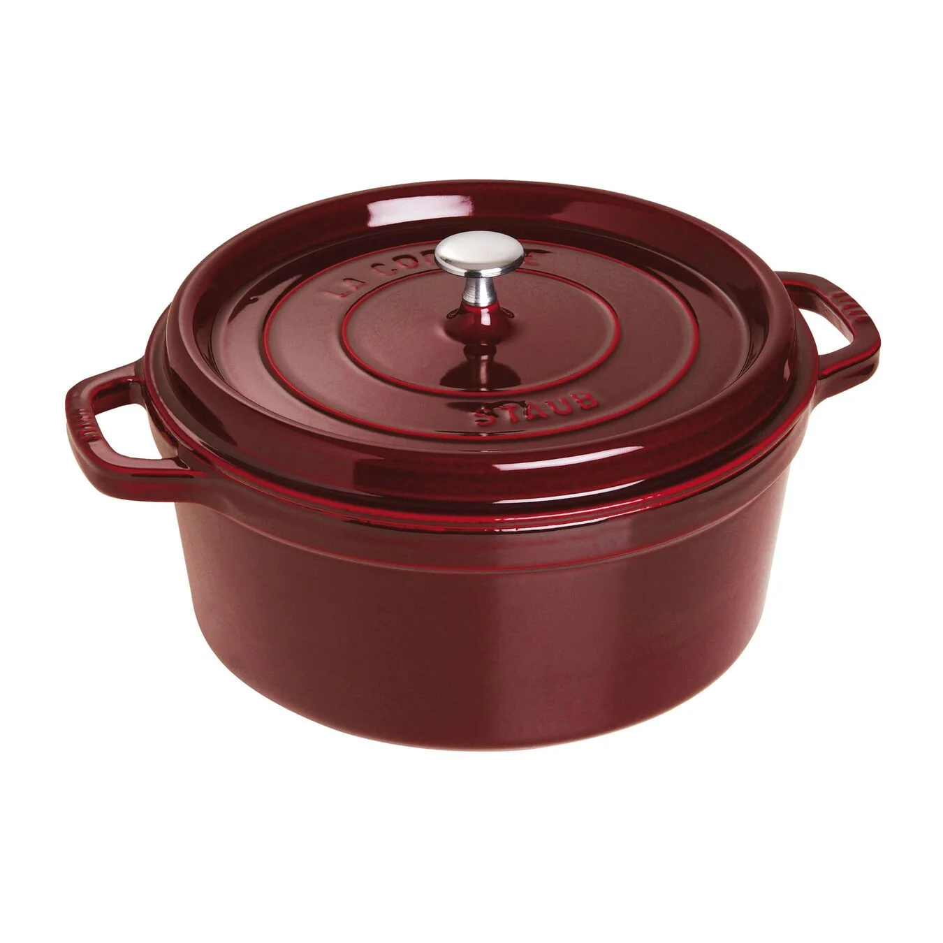 COCOTTE STAUB FONTE 28CM ROUGE 